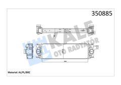 TURBOSARJ RADYATORU MERCEDES SPRINTER B906 B907 B910 . VW CRAFTER 30-35-50-KALE 350885-A9065010201-2E0145804A