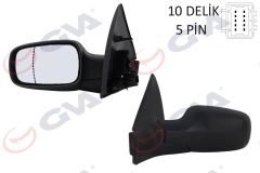 DIŞ DİKİZ AYNASI SOL MEGANE 02 ELEKTRİKLİ ISITMALI ASFERİK 5 FİŞ VM-138EHAL-GVA 1011141-7701068373-7701054687