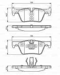 FREN BALATASI ARKA BMW F20 F30 F22 F32 F33 F34 F36 YENİ KOD-BOSCH 0986494554-34216873093-34216850569-34218855013