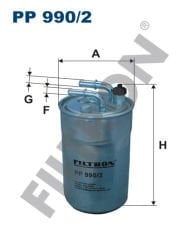 YAKIT FİLTRESİ CORSA D 1.3 CDTI- 1.7 CDTI 06-FILTRON PP990.2-93196533-08130700