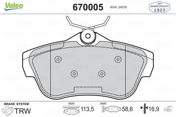 ARKA BALATA JUMPY 07 SUCUDO 07 EXPERT TEPEE 07-VALEO 670005-1673601480-4253.68-77364513-4253.67