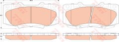 ÖN BALATA HYUNDAI HILUX III PICKUP 2.5D-4D 4X4 12/2007-TRW GDB3528-044650K240-044650K260-WVA21468
