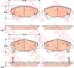 ÖN BALATA AURIS-COROLLA 2.0D-4D-2.2D 07 AVENSIS-VERSO 1.6-1.8-2.0-2.0D-4D 09 COROLLA 1.4D-4D 09-TRW GDB3479-0446502280-044650F010-WVA24203