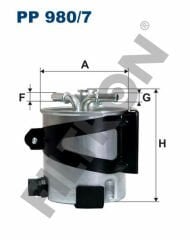YAKIT FİLTRESİ RENAULT SCENİC II / GRAND SCENİC 1.5 DCİ 106HP 06/05--FILTRON PP980.7-8200697875-8200506046-8200564638