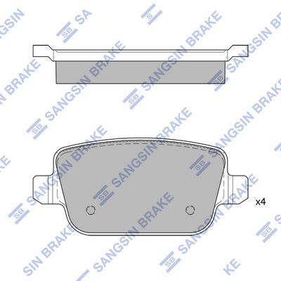 FREN BALATASI ARKA FREELANDER 2 L359 MONDEO 4 FOCUS 2 GALAXY 2 S-MAX VOLVO S80 V70 XC70-SANGSIN SP2101-R-LR003772-30671576-1459408