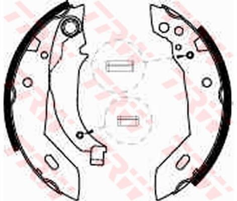 FREN BALATASI ARKA PABUC BMW 316 316I 320I E30-TRW GS6237-34211157302-34219064270