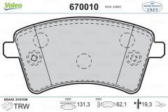 ÖN BALATA KANGOO III 08 MERCEDES CITAN 12 1.5dCi 1.6 16V-VALEO 670010-410601334R-7701210110-A4154210610