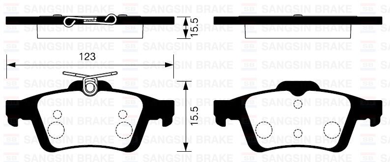 ARKA BALATA FOCUS II CMAX 03 CONNECT 02 LAGUNA III 07 VECTRA C 02 C5 08 SIGNUM 03 GDB1621 93192623-1605200-SANGSIN SP2091-3M512M008AC-440601689R-WVA23482