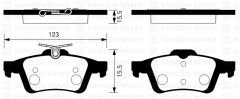 ARKA BALATA FOCUS II CMAX 03 CONNECT 02 LAGUNA III 07 VECTRA C 02 C5 08 SIGNUM 03 GDB1621 93192623-1605200-SANGSIN SP2091-3M512M008AC-440601689R-WVA23482