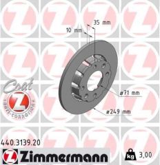 ARKA FREN AYNASI CORSA F 19 MOKKA 20 208 19 2008 19 C4 20 DS3 18 249x35x4DL DOLU-ZIMMERMANN 440.3139.20-1643574180