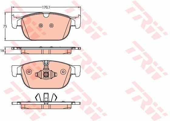 ÖN BALATA VOLVO S90 2016 XC90 II 2014 V60 2016 XC60 2017 XC40 2017-TRW GDB2153-31445976-31499905-31476722-31665288