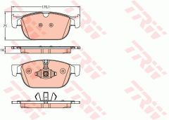 ÖN BALATA VOLVO S90 2016 XC90 II 2014 V60 2016 XC60 2017 XC40 2017-TRW GDB2153-31445976-31499905-31476722-31665288