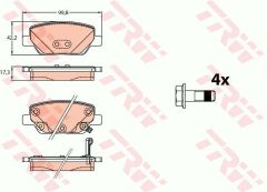 ARKA BALATA FIAT EGEA 1.3-1.4-1.6-1.6D-TRW GDB2156-77367717