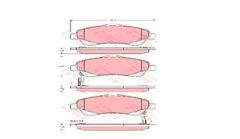 ÖN BALATA AVENSIS 1.8-2.0-2.0D-4D 2.4 03-08 COROLLA VERSO 1.6-1.8- 2.0 2.2D-4D 04-09-TRW GDB3336-0446505130-0446505131-WVA23768