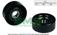 ALTERNATÖR GERGİ RULMANI ACCENT 05 GETZ-i10-i20-i30-i40 1.5CRDI-1.6CRDI-1.7CRDI-BLUE 11 1.6CRDİ-BMS 276-252812A000-252812A100