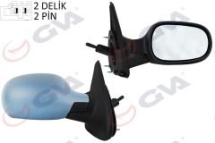DIŞ DİKİZ AYNASI SAĞ MEGANE 99 MEKANİK SENSÖRLÜ ASTARLI KONVEKS 2 FİŞ VM-129PSR-GVA 1011100-7701471859