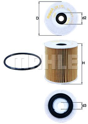 YAG FILTRESI MINI R50 R53 JEEP RENEGADE SUV 14 FIAT EGEA 14-MAHLE-11427512446 04693140AA 7087808