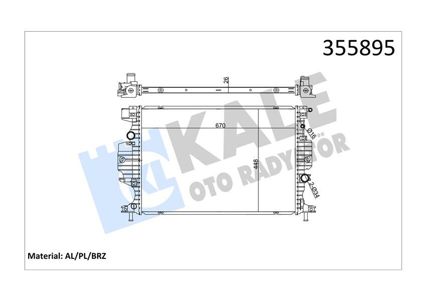 MOTOR SU RADYATORU MONDEO IV 14 GALAXY III 18 S-MAX 18 2.0 TDCI 1.5-2.0 ECOBOOST-KALE 355895-DG938005AC-5184273-5184442-5482597