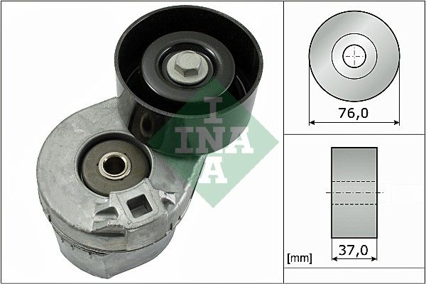 ALTERNATÖR GERGİ RULMANI KUTUKLU TRANSİT V184 2.4 DI-2.4 TDI-2.4 TDE 00-06 76X37X17-INA 534003110-1119954-1333203-YC1E6A228AG-AF