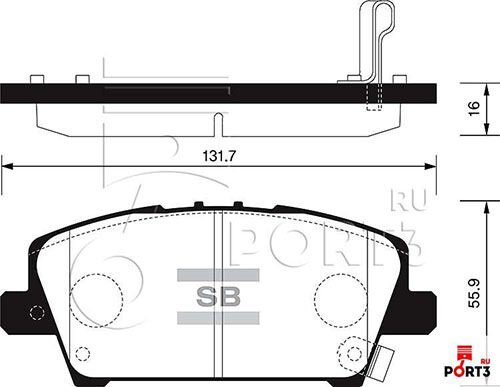 ÖN BALATA HONDA CIVIC FK/FD 06 1.4I-1.8I-2.2I CDTI GDB3407-SANGSIN SP1569-45022SMGE00-45022SMGE01-WVA24087