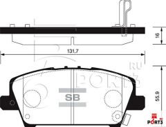 ÖN BALATA HONDA CIVIC FK/FD 06 1.4I-1.8I-2.2I CDTI GDB3407-SANGSIN SP1569-45022SMGE00-45022SMGE01-WVA24087