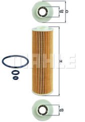 YAG FILTRESI MERCEDES M271 EVO W204 S204 C204 W212 S212 C207 R172-MAHLE OX183.5D-A2711800509