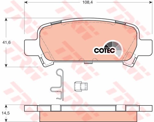 ARKA BALATA SUBARU FORESTER 2.0 02 05 IMPREZA 2.0 1.5 02-06 LEGACY 98-03-TRW GDB3223-26696FC001-26696AE000-WVA23572