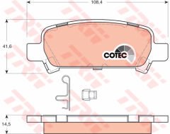 ARKA BALATA SUBARU FORESTER 2.0 02 05 IMPREZA 2.0 1.5 02-06 LEGACY 98-03-TRW GDB3223-26696FC001-26696AE000-WVA23572