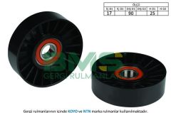 ALTERNATÖR GERGİ RULMANI ASTRA F-G 2.0DTI-VECRTA B-C2.0DTI-2.2DCI-ZAFIRA-SIGNUM-OMEGA B-BMS 288-1340545-1340530-1340548-90502421