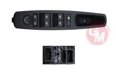 CAM AÇMA ANAHTARI ÖN SOL KOMPLE RENAULT MEGANE III 09 FLUENCE 09 DÖRTLÜ MERKEZİ KİLİT DÜĞMELİ AYNA AYARLI-GUA-254000008R-254000014R