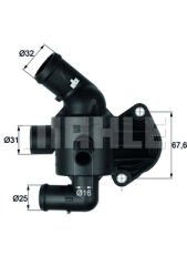 TERMOSTAT KOMPLE 92C POLO-GOLF6-JETTA-PASSAT-A3-CADDY 1.6 TDI CAYA-CAYB-CAYC-CAYE-CFHC 3 BAĞ.-MAHLE TI15.92-03L121111S-03L121111R