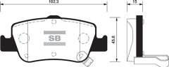 ARKA BALATA AURIS-COROLLA 1.4D-1.4 VVTI-1.6 VVTI-2.0D-4D-2.2D 07 GDB3480-SANGSIN SP1501-0446602180-0446602170-WVA24664