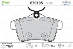 ARKA FREN BALATASI PEUGEOT P3008 09 16 P5008 09 17 P508 10 18 P308 GTI-RZC 10 14 CITROEN C4 09 16 DS4-DS5 11 15-VALEO 670105-1608681680-4254.46-4254.44-4254.35
