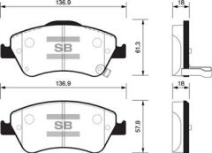 ÖN BALATA AURIS-COROLLA 1.4D-1.4 VVTI-1.6 VVTI-2.0D-4D-2.2D 07 GDB3481-SANGSIN SP1500-0446502170-0446502200-WVA24122