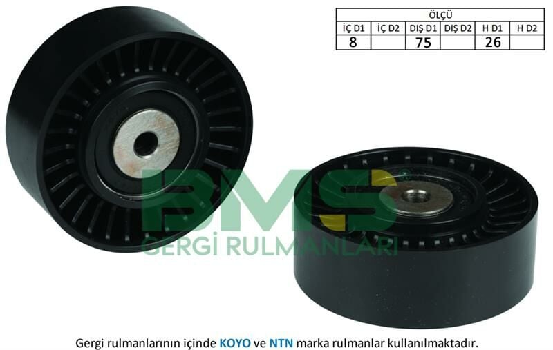 ALTERNATÖR GERGİ RULMANI A4 05-08 A6 05-11 A8 03-10 Q7 06-10 2.7TDI-3.0TDI BSG-CASA-BMS 336-059145201E