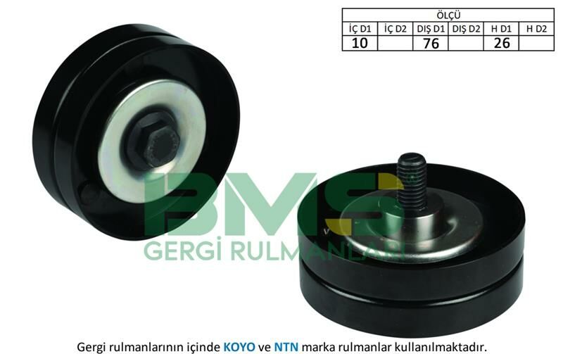 ALTERNATÖR GERGİ RULMANI ASTRA G-H-COMBO-CORSA 1.7 DTI-BMS 462-97184930-1854421-6854427