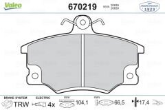 ÖN BALATA TMPR-TİPO-UNO 2000ie PUNTO ALFA 33 145 146 155-VALEO 670219-5892735-77362185