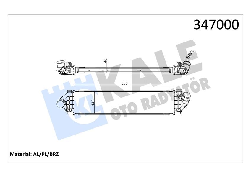 TURBO INTERCOOLER RADYATORU MONDEO IV 07 14 S MAX GALAXY 06 15 1.8TDCI 2.0TDCI KUGA 2.0TDCI 10 12 VOLVO S80 II S60 V70 III 1.6DRVIE 2.0TDI 10-KALE-6G919L440AF-8V619L440AC-30671324