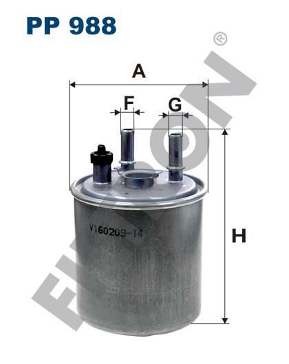YAKIT FİLTRESİ KANGOO 1.5DCI 08 LAGUNA III 1.5DCI-2.0DCI-3.0DCI 08-FILTRON PP988-8200638748
