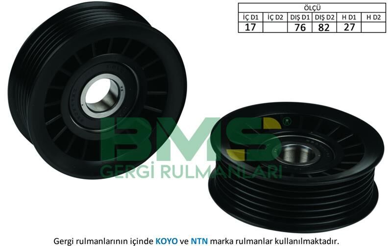 ALTERNATÖR GERGİ RULMANI FORD C-MAX-FOCUS C-MAX-FOCUS II 1.8 TDCi 04-12-OMEGA B-VECTRA A-B-BMS 037-1352451-1367254-4M5Q6A228ED