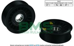 ALTERNATÖR GERGİ RULMANI FORD C-MAX-FOCUS C-MAX-FOCUS II 1.8 TDCi 04-12-OMEGA B-VECTRA A-B-BMS 037-1352451-1367254-4M5Q6A228ED