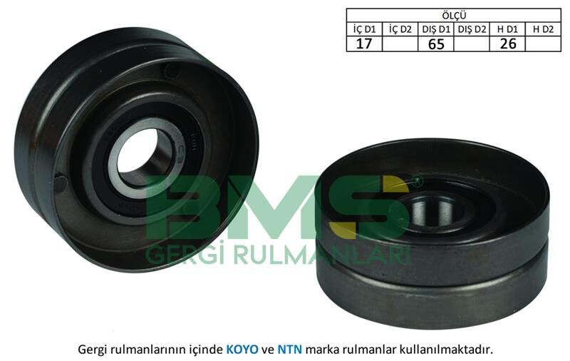 ALTERNATÖR GERGİ RULMANI MASTER II-TRAFIC II-LAGUNA II-VIVARO-MOVANO 1.9DCI-2.016V 01- KLİMASIZ-BMS 358-117506567R-8200840824-8200673092
