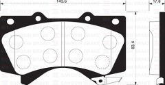 ÖN BALATA TOYOTA LAND CRUISER V8 J15-J20 08 GDB3524-SANGSIN SP1381-0446560280-044650C020-WVA24386