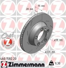 ARKA FREN AYNASI SOL PORSCHE PANAMERA 10-16 3.0 330x28x5DLxHVLI 986479732-DF6320S-ZIMMERMANN 460.1582.20-97035240300-298615601A