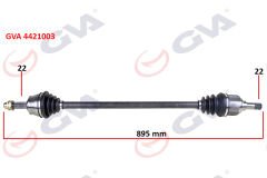 KOMPLE AKS SAĞ PALIO 1.2-1.4-1.6 16V AKS LALE Lİ 895mm-GVA 4421003-46307899