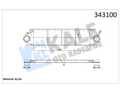 TURBO RADYATÖRÜ INTERCOOLER VW TRANSPORTER T5 AL/PL/BRZ 720x194x27-KALE-7H0145804B-7H0145804A