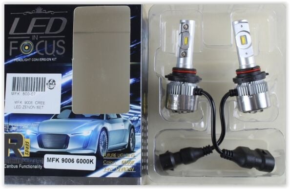300-35 AMPÜL 12V 9006 LED XENON SET CREE LED/ORJ. TEK DEVRE-EMA MFK-9006 OEM
