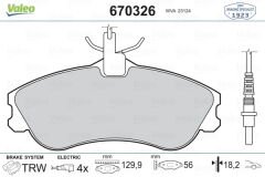 ÖN BALATA PARTNER-BERLINGO 07/96 XSARA 04/97 P306 05/93-05/01 FİŞLİ-VALEO 670326-1611335080-4251.54-4251.55-4254.85