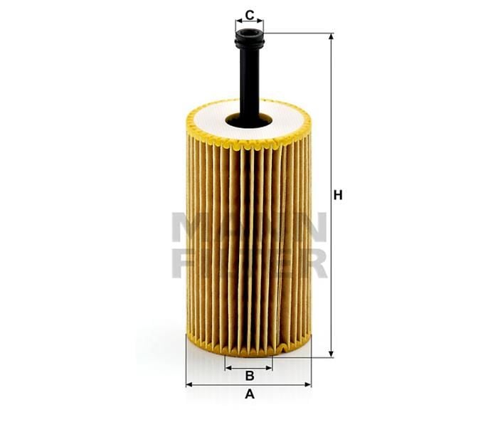 YAĞ FİLTRESİ PARTNER-BERLINGO 96- -P106 97- -P206 98- -P306 93-01 -P307- C3 02 - 1.4-1.6 16V-MANN HU612X-1109.AN-1109.R6-1109.R7