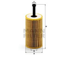 YAĞ FİLTRESİ PARTNER-BERLINGO 96- -P106 97- -P206 98- -P306 93-01 -P307- C3 02 - 1.4-1.6 16V-MANN HU612X-1109.AN-1109.R6-1109.R7